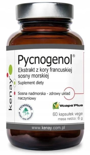 Kenay Pycnogenol Ekstrakt z kory sosny 60kapsułek