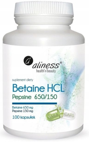Aliness Betaina HCL 650/150 mg 100kapsułek