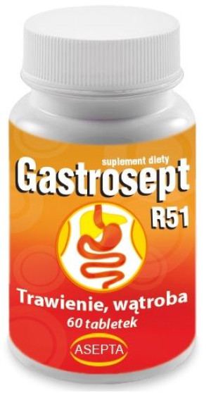 ASEPTA Gastrosept R51 60 tabletek