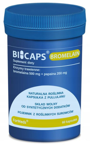 BICAPS BROMELAIN 60 kapsułek