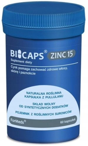 BICAPS Zinc 15 60kapsułek Formeds