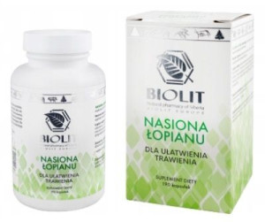 Biolit Nasiona łopianu 190 kapsułek