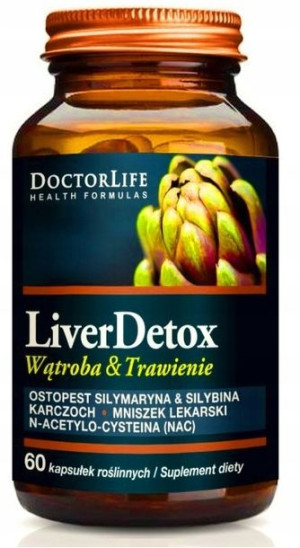 Doctor Life Liver Detox ochrona wątroby 60kapsułek
