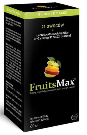 FruitsMax 1000mg 60 tabletek do ssania Narum