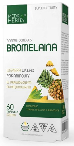 Medica Herbs Bromelaina 60kapsułek
