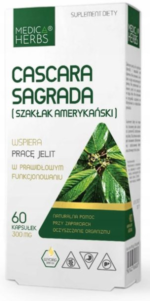 Medica Herbs Cascara Sagrada 300mg 60kapsułek