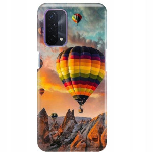 Etui Do OPPO A54 5G Ochronne Podróże Zabytki Wzory