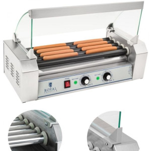 Grill Kotaktowy Z Szybą Opiekacz Parówek Hotdog