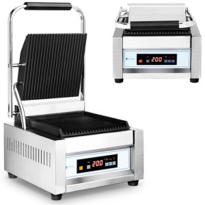 Grill Ryflowany Sterowany Cyfrowo 22x23cm 1800w