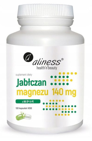 Aliness Jabłczan Magnezu 140mg 100 kapsułek