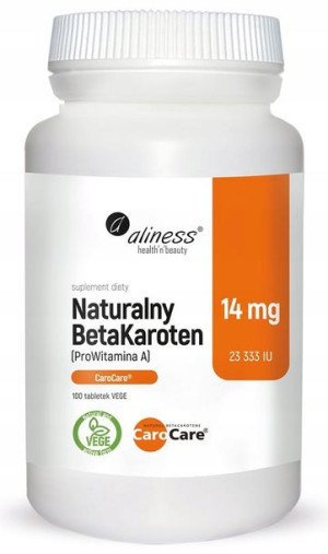 Aliness Naturalny BetaKaroten ProWitamina A 100tab
