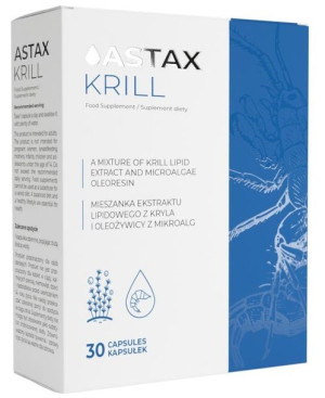 AstaxKrill Astaksantyna z mikroalg 30 kapsułek
