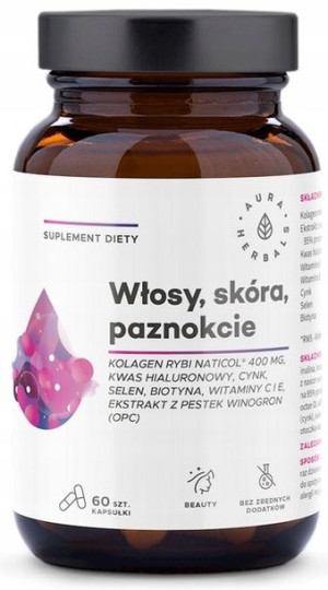 Aura Herbals Kolagen rybi NatiCol 60 kapsułek