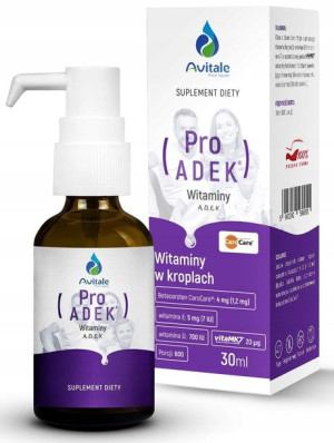 Avitale ADEK A + D3 + E + K2 MK7 krople 30 ml