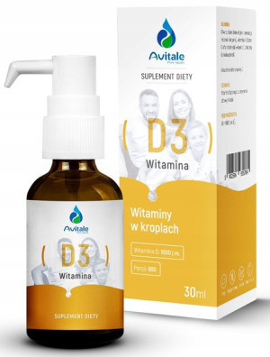 Avitale Witamina D3 1000 IU Z LANOLINY 30 ml
