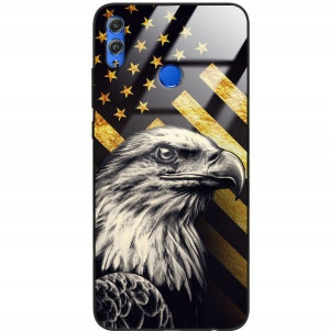 Etui Glass Do HUAWEI HONOR 8X Podróże Świat Wzory