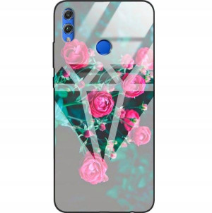Etui Glass do HUAWEI HONOR 8X Słodkie Modne Wzory