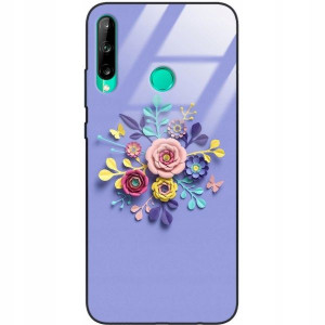 Etui Glass do HUAWEI Y7P 2020 Wakacje Kwiaty Wzory