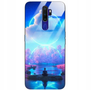 Etui Glass Do OPPO A5 2020 Mistyczne Top Wzory