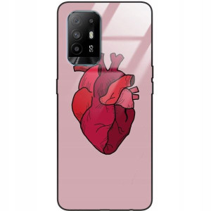 Etui Glass do OPPO A94 4G Wakacyjne Kwiatowe Wzory