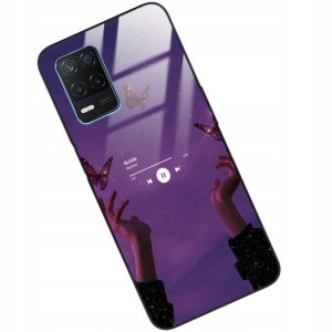 ETUI GLASS DO REALME 8 5G Obudowa Spotify Wzory