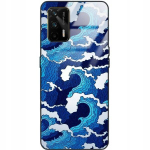 Etui Glass do REALME GT Wakacyjne Kwiatowe Wzory