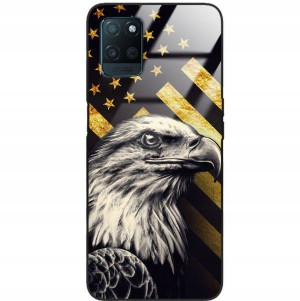 Etui Glass Do REALME V11 Podróże Świat Mix Wzorów