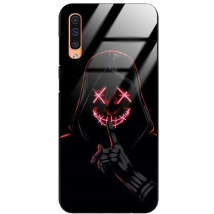 Etui Glass do SAMSUNG A50 Mroczne Anime Mix Wzorów