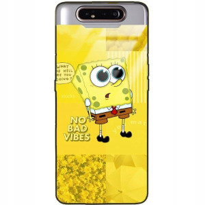 Etui Glass do SAMSUNG A90 Wakacyjne Kwiatowe Wzory