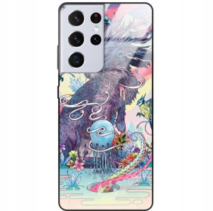 Etui Glass Do SAMSUNG S21 ULTRA Mistyczne Wzory
