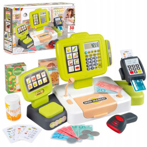 Smoby Kasa Fiskalna Elektroniczna Ze Skanerem 3+