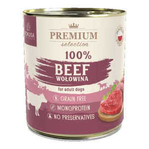 Pokusa Premium Selection 100% Wołowina 850g - Karma mokra dla psa