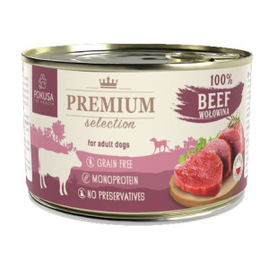 Pokusa Premium Selection 100% Wołowina 400g - Karma mokra dla psa