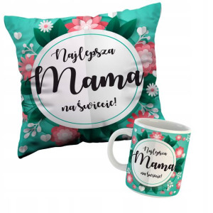 Poduszka + Kubek Dzień Matki Kobiet Full Print Y3