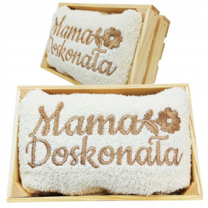 Zestaw Ręcznik W Skrzyni Dzień Mamy Matki Haft Hit