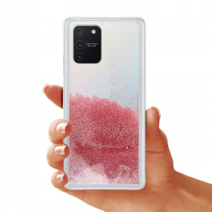 Etui Liquid Pearl Do Samsung A91 Ochronne Różowy