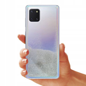 Etui Liquid Pearl Do Samsung S10 Lite Case Srebrny
