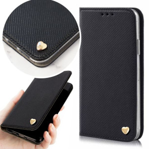 Etui Magnet Złote Serduszko IPHONE 14 PRO Ochronne
