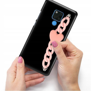 Etui Mat Blink Do HUAWEI MATE 20 X Róż Łańcuszek