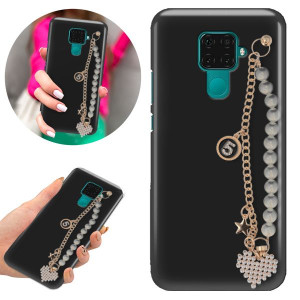 Etui Mat Blink do HUAWEI MATE 30 LITE Perły Serce