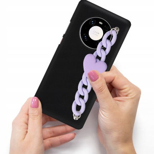 Etui Mat Blink Do HUAWEI MATE 40 Łańcuszek Serce