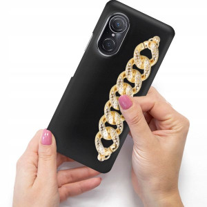 Etui Mat Blink Do HUAWEI NOVA 9 SE Złoty Łańcuszek