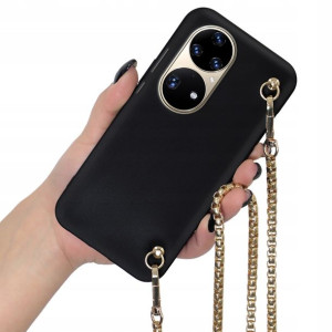 Etui Mat Blink do HUAWEI P50 PRO Złoty Łańcuszek