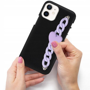 Etui Mat Blink Do IPHONE 12 MINI Łańcuszek Serce
