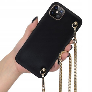 Etui Mat Blink do IPHONE 12 PRO Złoty Łańcuszek