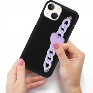 Etui Mat Blink Do IPHONE 13 MINI Łańcuszek Serce