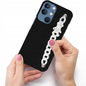 Etui Mat Blink do IPHONE 14 Obudowa Łańcuszek Miś