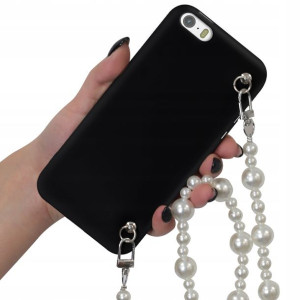 Etui Mat Blink do IPHONE 5G Case Łańcuszek Perły