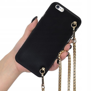 Etui Mat Blink do IPHONE 6 Długi Złoty Łańcuszek