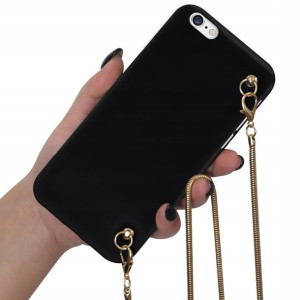 Etui Mat Blink do IPHONE 6 Długi Złoty Łańcuszek